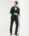 NOVA Satin Peak Lapel Evening Tuxedo Jacket
